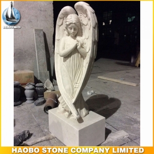 Carved Stone Angel Statue