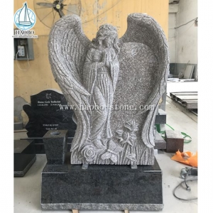 Cheap Granite with Angel Carving Tombstone HAOBO-STONE