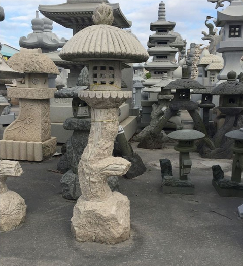 Granite Stone Lanterns For Garden Decoration