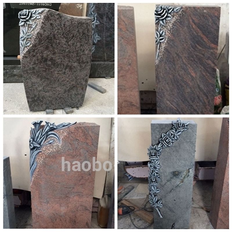 Carved Rose Headstones 