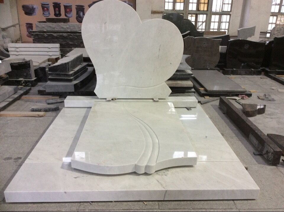 Marble Heart Shaped Headstones