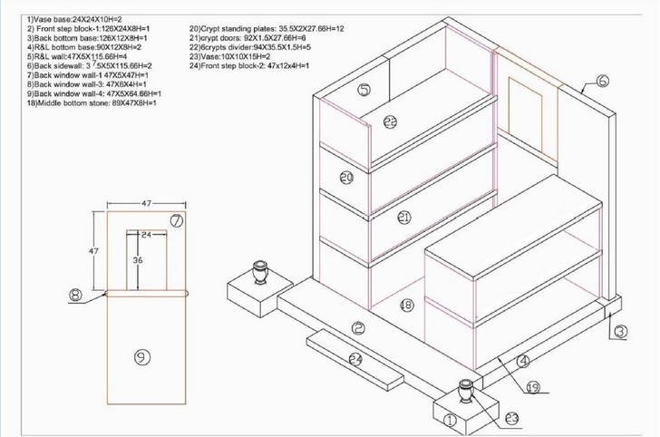 Mausoleum Drawing