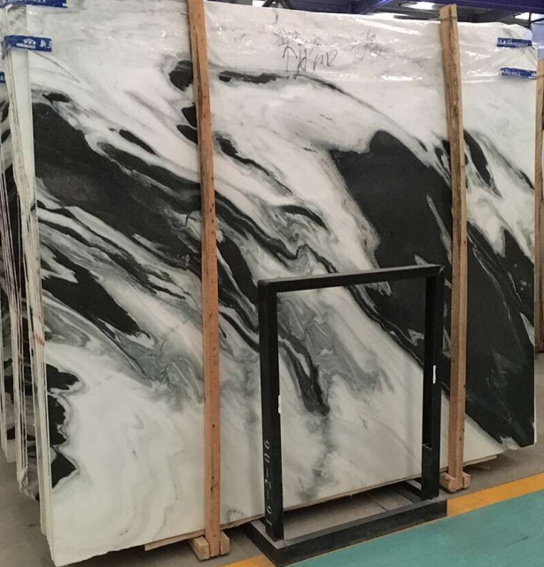 China Panda White Marble Slab 