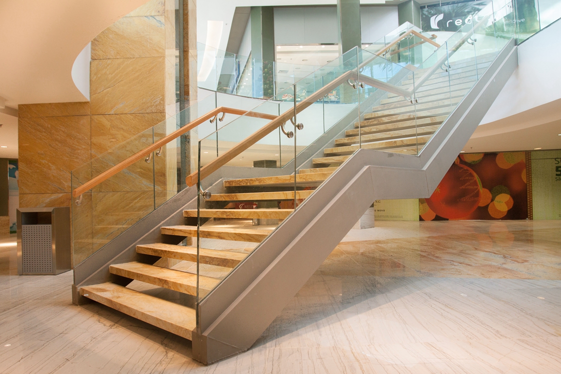 Golden Macauba Marble Stair 