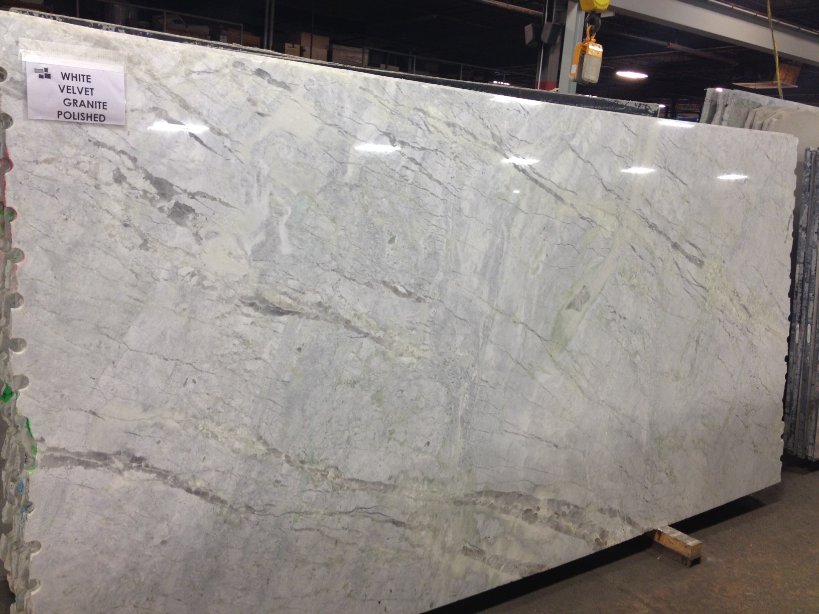 White Velvet Granite Slab 