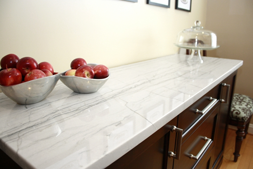 White Macauba Kitchen Countertop