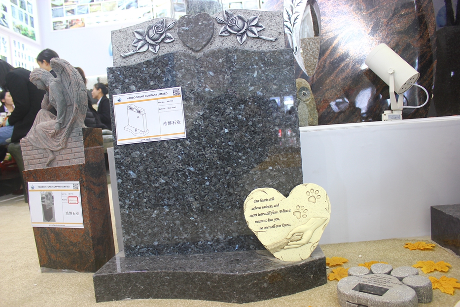 Blue Pearl Granite Monument