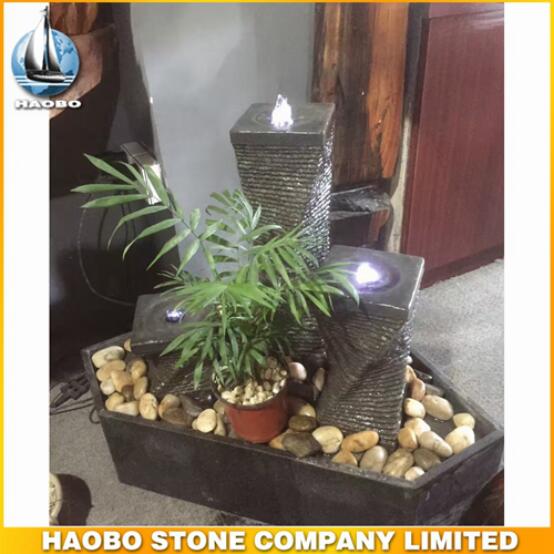 G654 Granite Stone Column Water Fountain