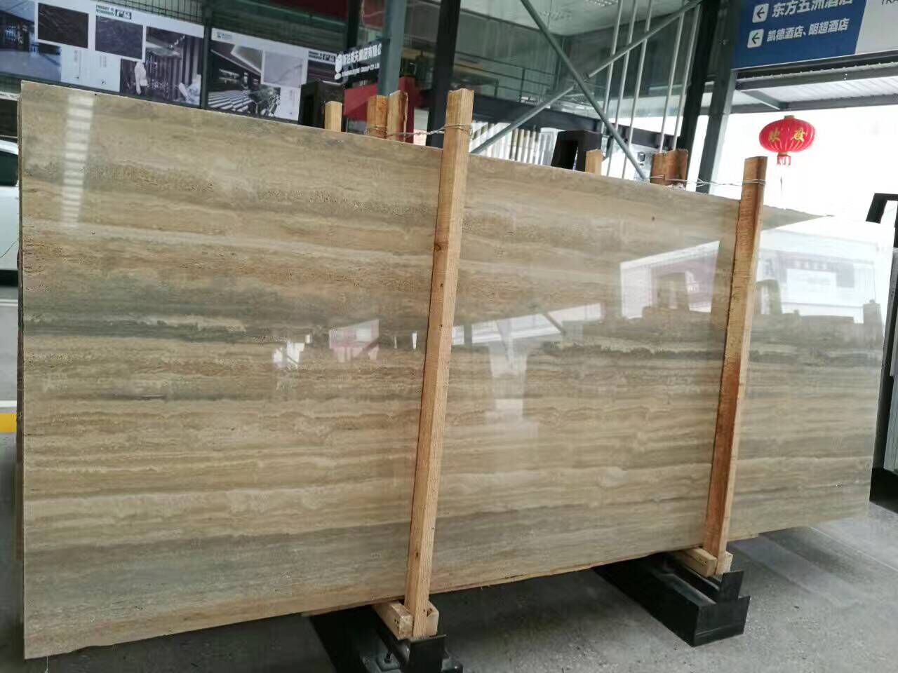 Silver Grey Travertine Slab