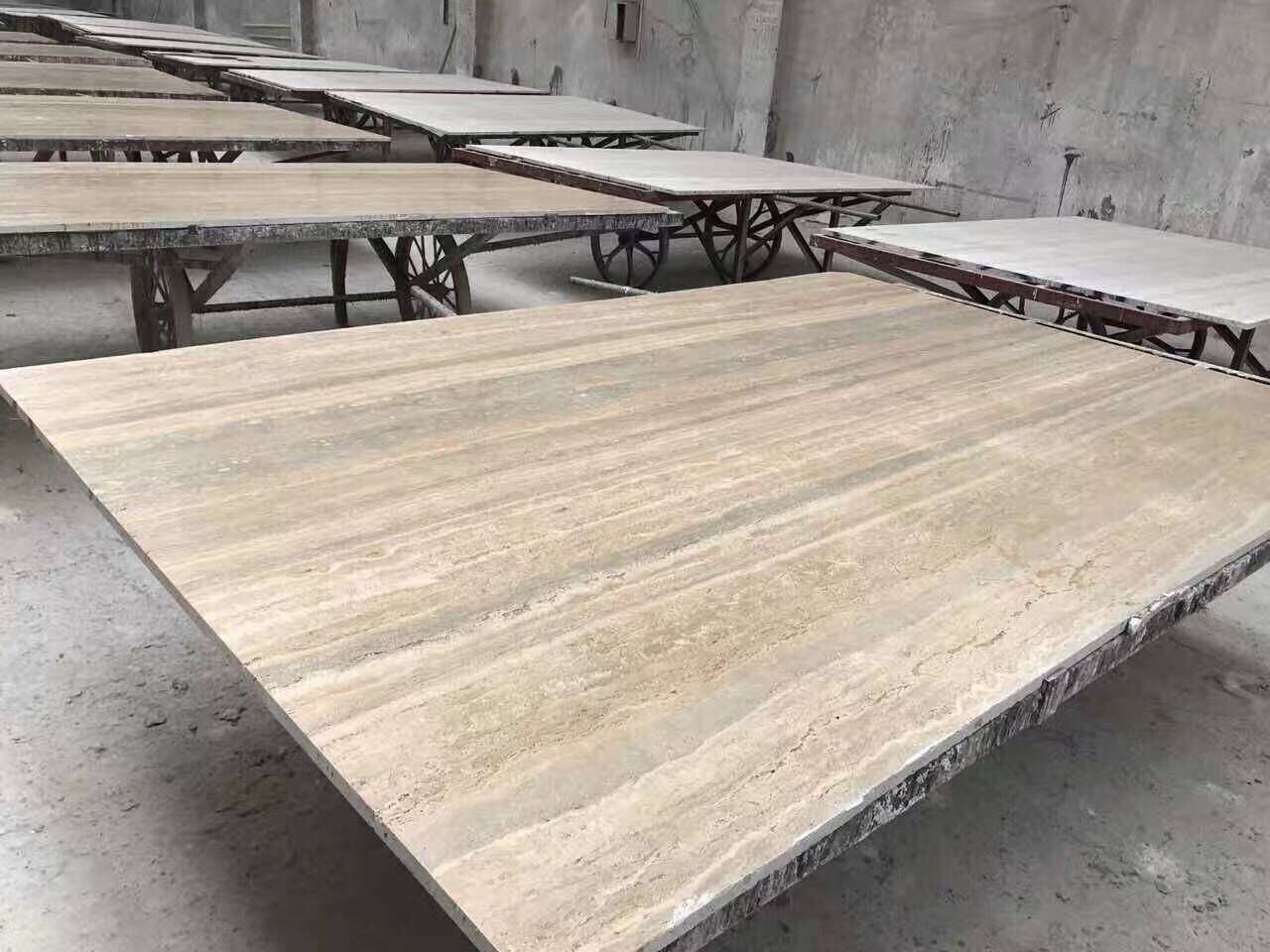 Silver Grey Travertine Slab