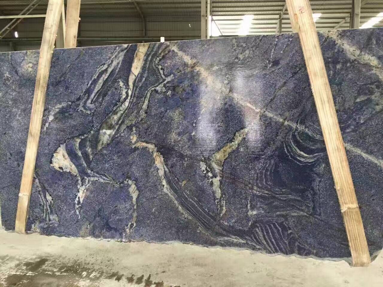 blue quartzite slab