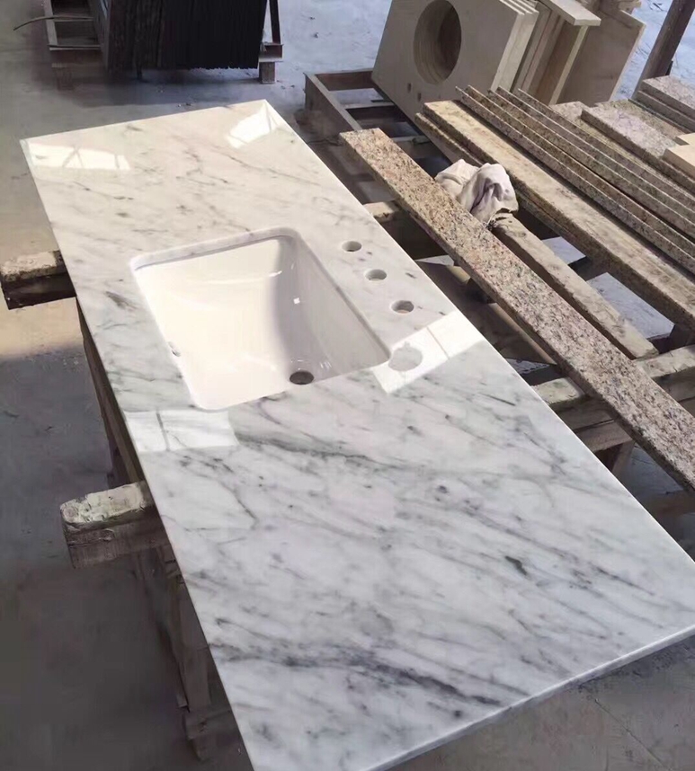 Carrara White Marble Vanity Top