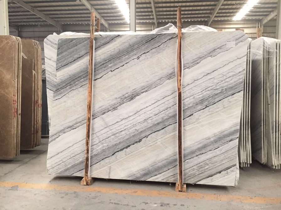 Glacier White Marble Slab