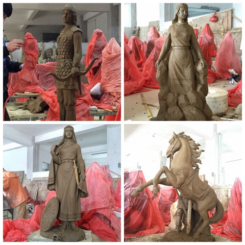 White Chinese Marble Sculpture