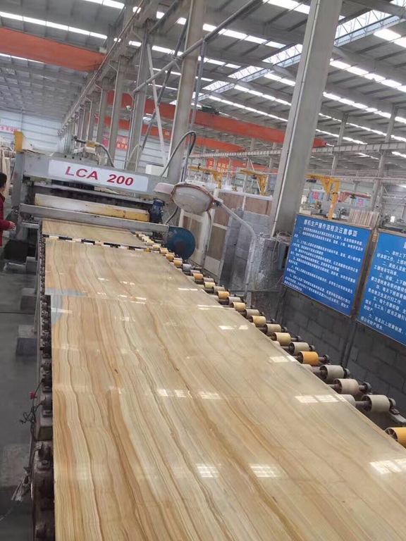 Gold Wooden Grain Marble Slab
