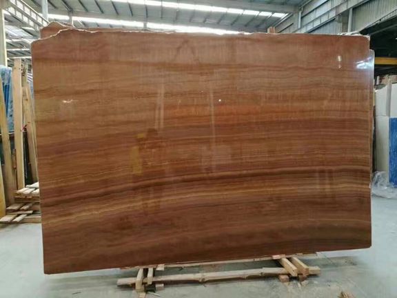 Wood Grain Yellow Marble Slab