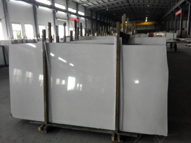 China Pure White Marble Slab