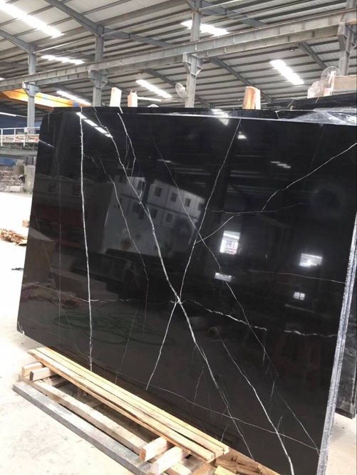 Black Marquina Marble Slab