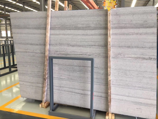 1.8CM Blue Wood Marble Slab