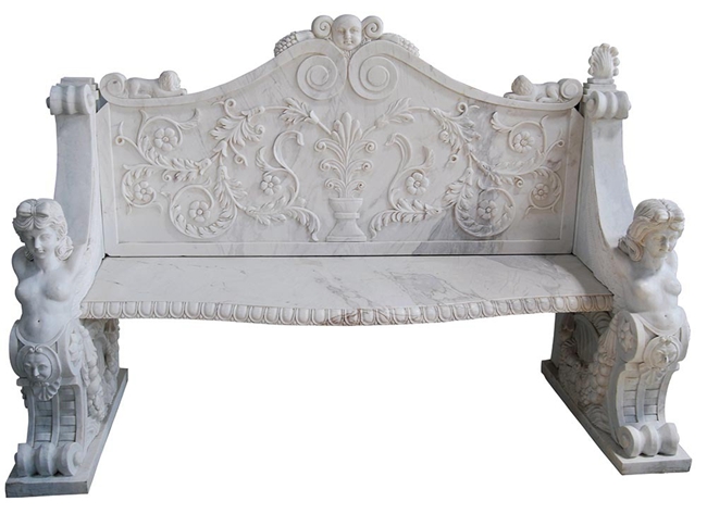 Marble Garden Bench