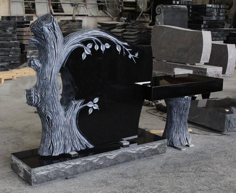 Carved Tree Headstones 