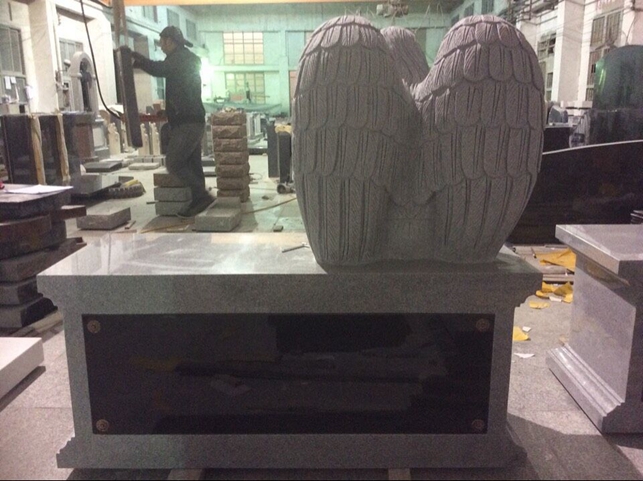Angel Bench Headstone 