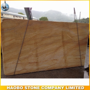 Dramatic Golden Macauba Granite Slab