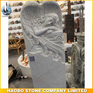 Carved Weeping Angel Headstone