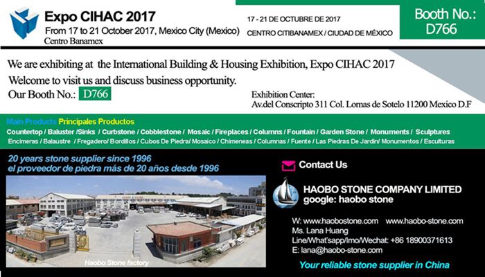 Haobo stone will attend Expo CIHAC 2017