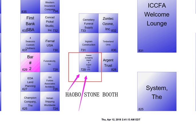 Haobo stone will attend the 2018 ICCFA ANNUAL CONVENTION & EXPOSITION